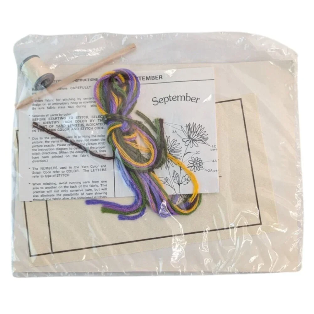 Creative Circle Needlepoint Kit 224, 774, 826 Flowers Basketball Player Complete